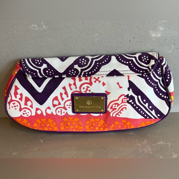 Trina Turk Handbags - Trina Turk Multicolor Floral Cellphone Clutch Purse